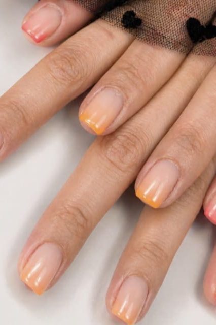 French Ombré Soleil — nail art gel french Rezé Nantes M&A Nail Design