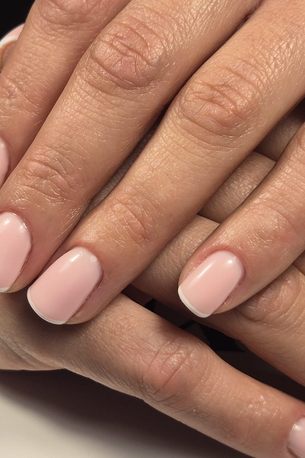 Baby Boomer Rose — nail art gel baby Rezé Nantes M&A Nail Design